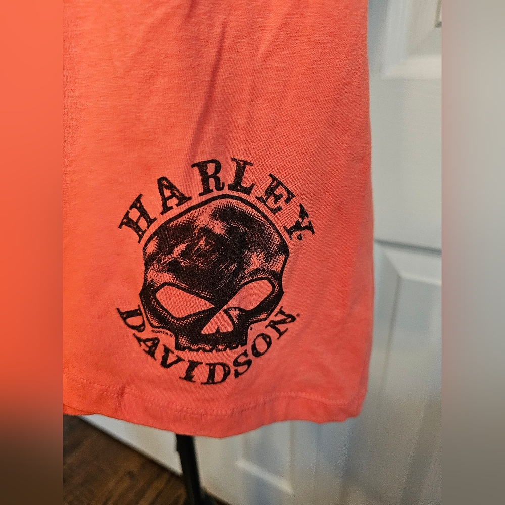 Harley Davidson NOS Melon & Black Tube Top. XXL. NWT 2013 Skull Deaign